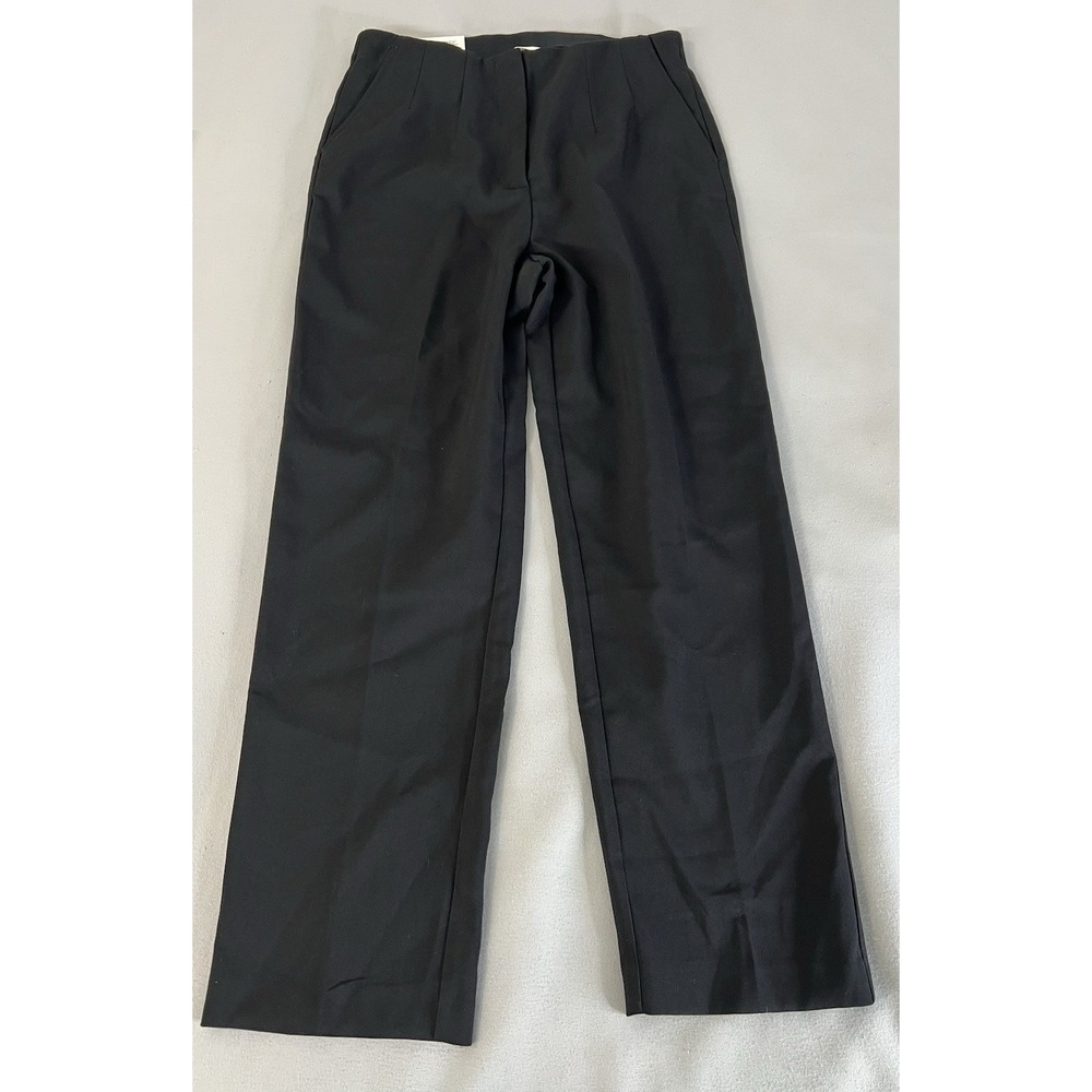 H&M Women's Black Pants Slacks High Waist Sz 8 New